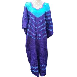 Tie dye caftan kaftan mumu kimono purple blue Vintage